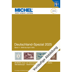 Catalogue Michel timbres d'Allemagne spécialisé 1849 à 1945, Tome 1 édition 2025.