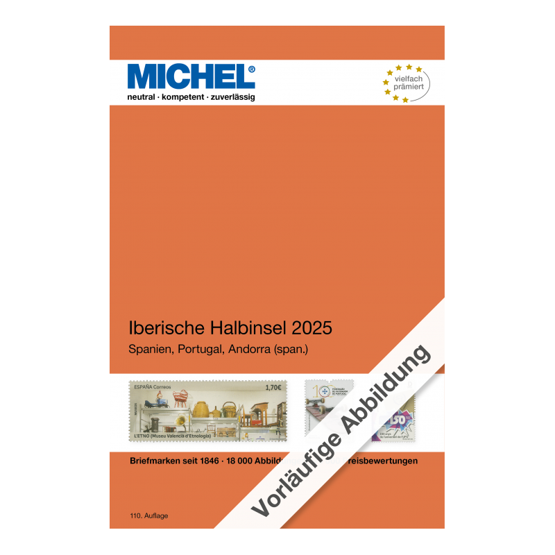 Catalogue de cotation Michel timbres de péninsule Ibérique édition 2025.