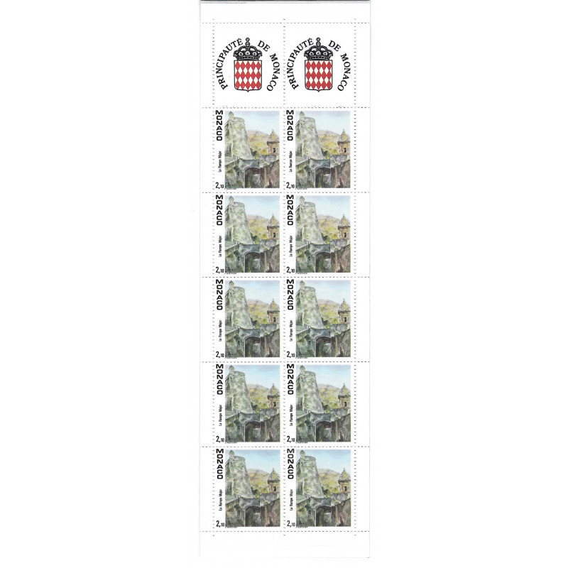 Vue de la ville carnet de timbres de Monaco N°C5 neuf**.