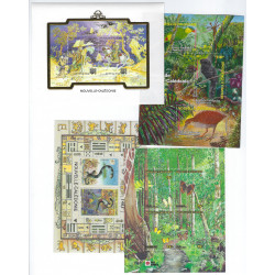 Nouvelle Calédonie lot de 4 blocs-feuillet de timbres neuf**.