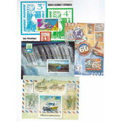 Nouvelle Calédonie lot de 4 blocs-feuillet de timbres neuf**.