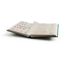 Classeur à bandes pour timbres 64 pages blanches.