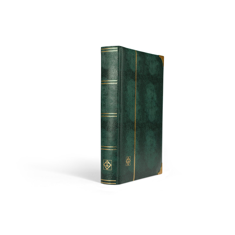 Classeur design Croco 64 pages noires pour timbres.