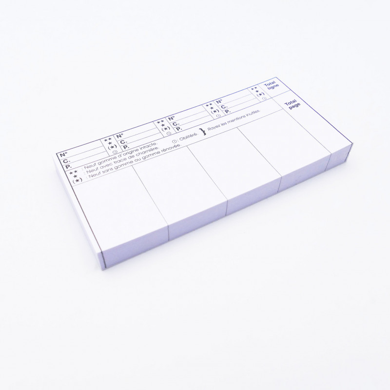 Bloc de recharges pour carnet à choix de timbres.