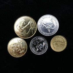 Afrique de l'Ouest 5 monnaies de collection.