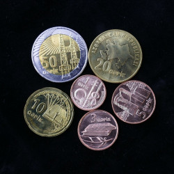 Azerbaïdjan 6 monnaies de collection.