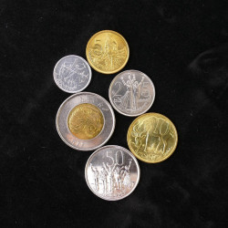 Ethiopie 6 monnaies de collection.
