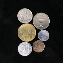 Israël 6 monnaies de collection.