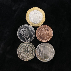 Jordanie 5 monnaies de collection.