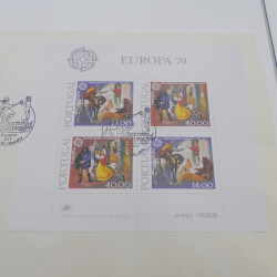 Collection historique des timbres Europa 1976-1979 en album Cérès.