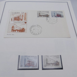 Collection historique des timbres Europa 1976-1979 en album Cérès.