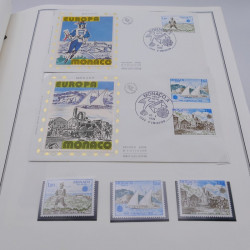 Collection historique des timbres Europa 1976-1979 en album Cérès.