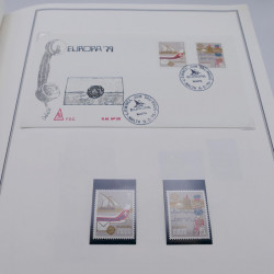 Collection historique des timbres Europa 1976-1979 en album Cérès.