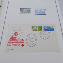 Collection historique des timbres Europa 1976-1979 en album Cérès.