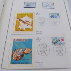 Collection historique des timbres Europa 1976-1979 en album Cérès.