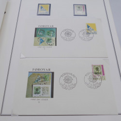 Collection historique des timbres Europa 1976-1979 en album Cérès.