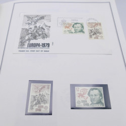 Collection historique des timbres Europa 1976-1979 en album Cérès.