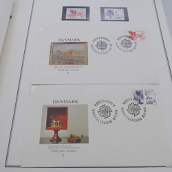 Collection historique des timbres Europa 1976-1979 en album Cérès.