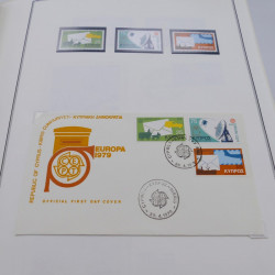Collection historique des timbres Europa 1976-1979 en album Cérès.