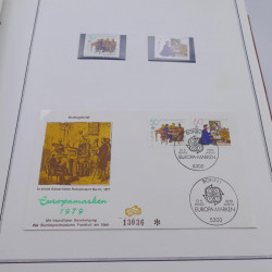 Collection historique des timbres Europa 1976-1979 en album Cérès.