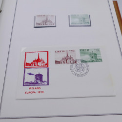 Collection historique des timbres Europa 1976-1979 en album Cérès.