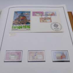 Collection historique des timbres Europa 1976-1979 en album Cérès.