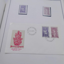 Collection historique des timbres Europa 1976-1979 en album Cérès.