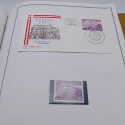 Collection historique des timbres Europa 1976-1979 en album Cérès.