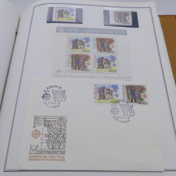 Collection historique des timbres Europa 1976-1979 en album Cérès.