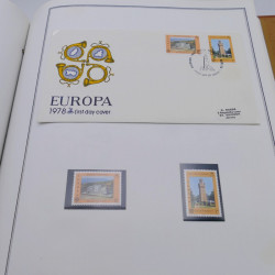 Collection historique des timbres Europa 1976-1979 en album Cérès.