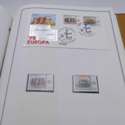Collection historique des timbres Europa 1976-1979 en album Cérès.