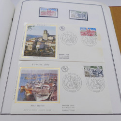 Collection historique des timbres Europa 1976-1979 en album Cérès.