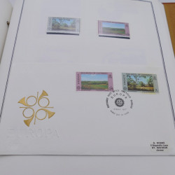 Collection historique des timbres Europa 1976-1979 en album Cérès.