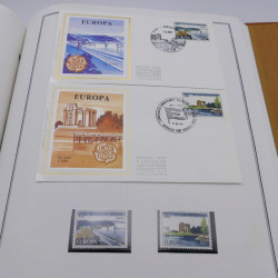 Collection historique des timbres Europa 1976-1979 en album Cérès.