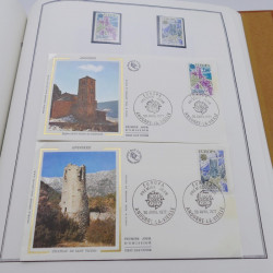 Collection historique des timbres Europa 1976-1979 en album Cérès.
