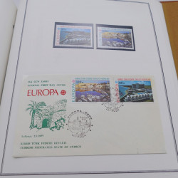 Collection historique des timbres Europa 1976-1979 en album Cérès.