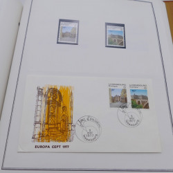 Collection historique des timbres Europa 1976-1979 en album Cérès.
