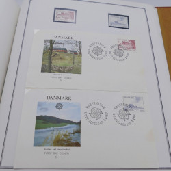 Collection historique des timbres Europa 1976-1979 en album Cérès.