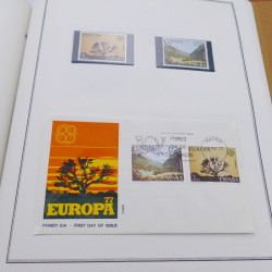 Collection historique des timbres Europa 1976-1979 en album Cérès.