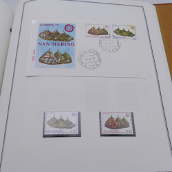 Collection historique des timbres Europa 1976-1979 en album Cérès.