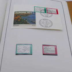 Collection historique des timbres Europa 1976-1979 en album Cérès.