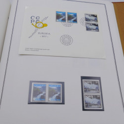 Collection historique des timbres Europa 1976-1979 en album Cérès.
