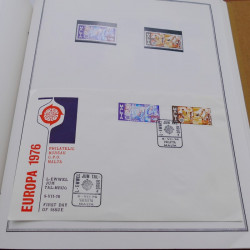 Collection historique des timbres Europa 1976-1979 en album Cérès.