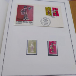 Collection historique des timbres Europa 1976-1979 en album Cérès.