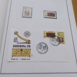 Collection historique des timbres Europa 1976-1979 en album Cérès.