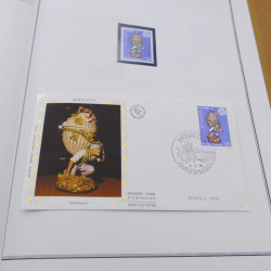 Collection historique des timbres Europa 1976-1979 en album Cérès.