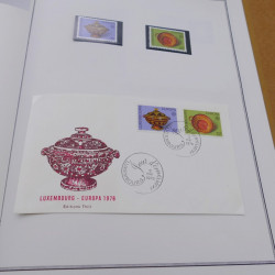Collection historique des timbres Europa 1976-1979 en album Cérès.
