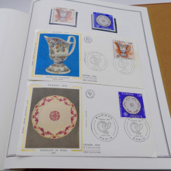 Collection historique des timbres Europa 1976-1979 en album Cérès.