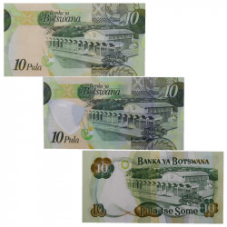 Botswana 3 billets de banque neufs.