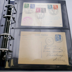 Lot de commémoratifs et cartes postales de France 1879-1956.